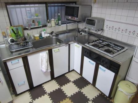 Kitchen. Easy-to-use nice L-shaped kitchen