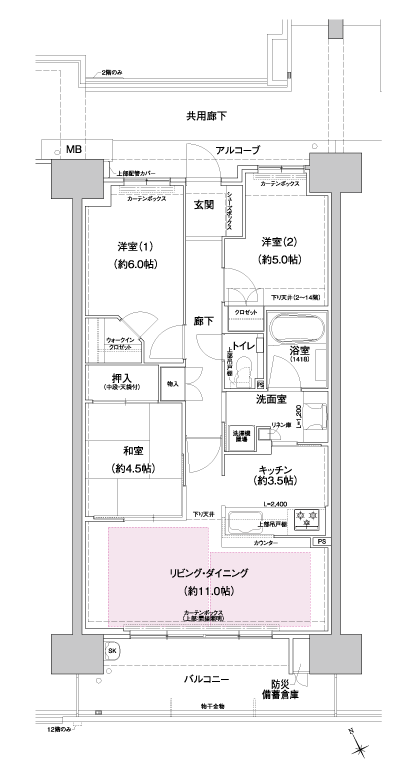Floor: 3LDK, occupied area: 68.58 sq m, Price: TBD