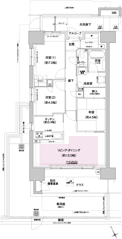 Floor: 3LDK, occupied area: 72.26 sq m, Price: TBD