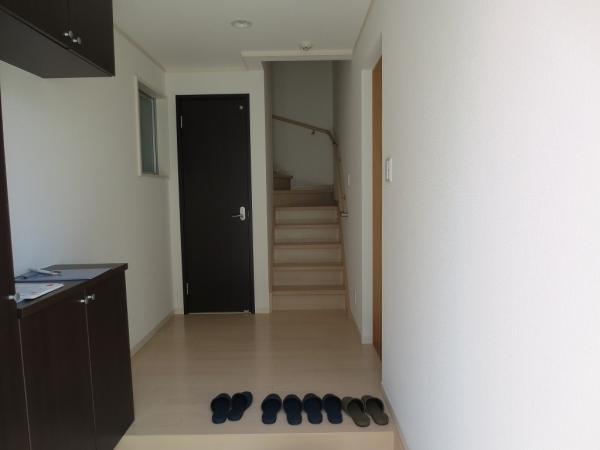 Entrance. Entrance. Storage lot in front of the door is the toilet. There is a Japanese-style room on the right hand side