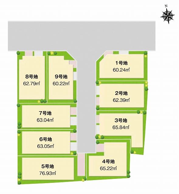 The entire compartment Figure. Clear coat Sumiyoshi-chome whole compartment view