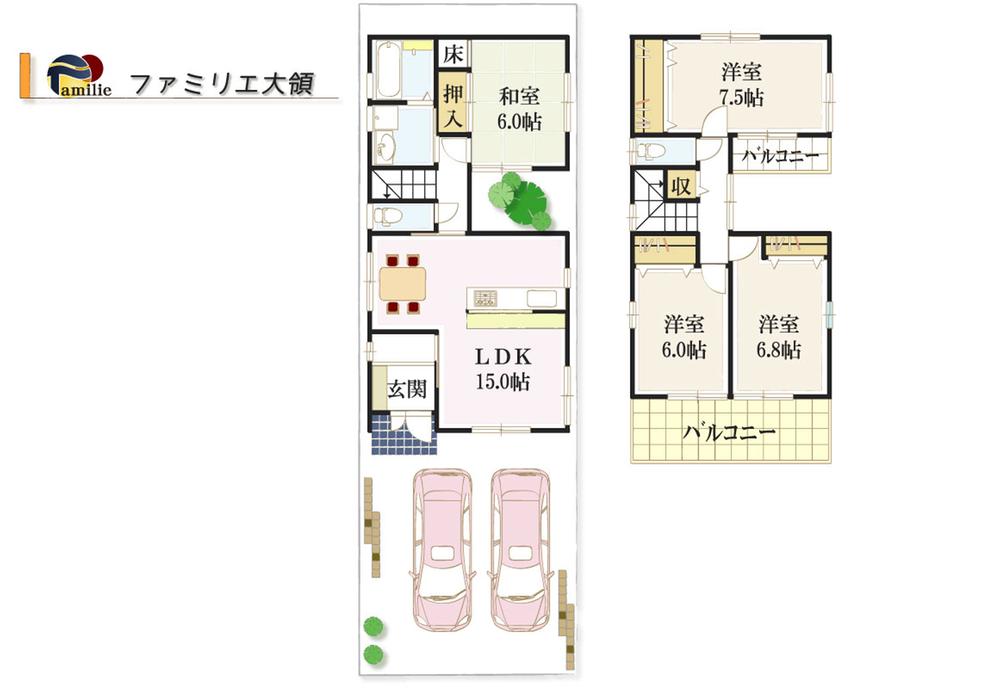 Building plan example (floor plan). Free design