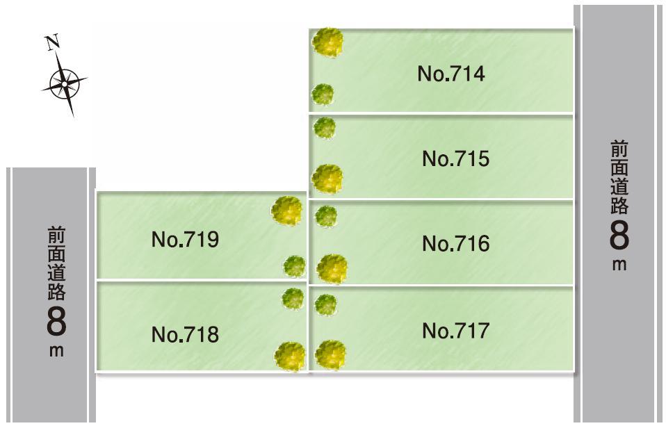 The entire compartment Figure. All 6 compartment. Front road is open at 8m.