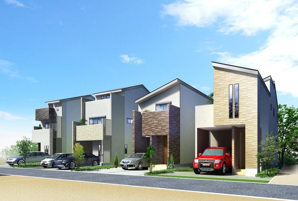 Cityscape Rendering. Relaxed some streets will be completed at the front road 8m.