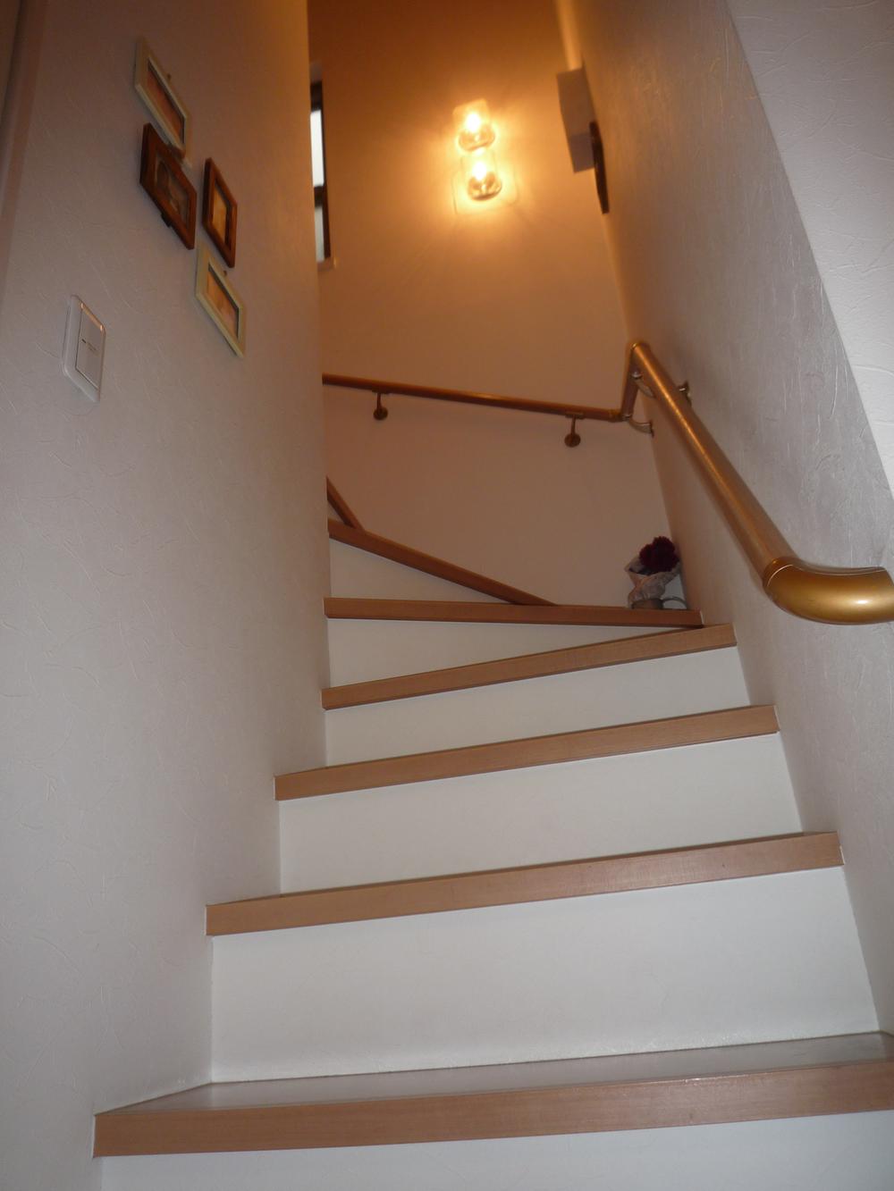 Other introspection. Shooting of looking up the stairs. 