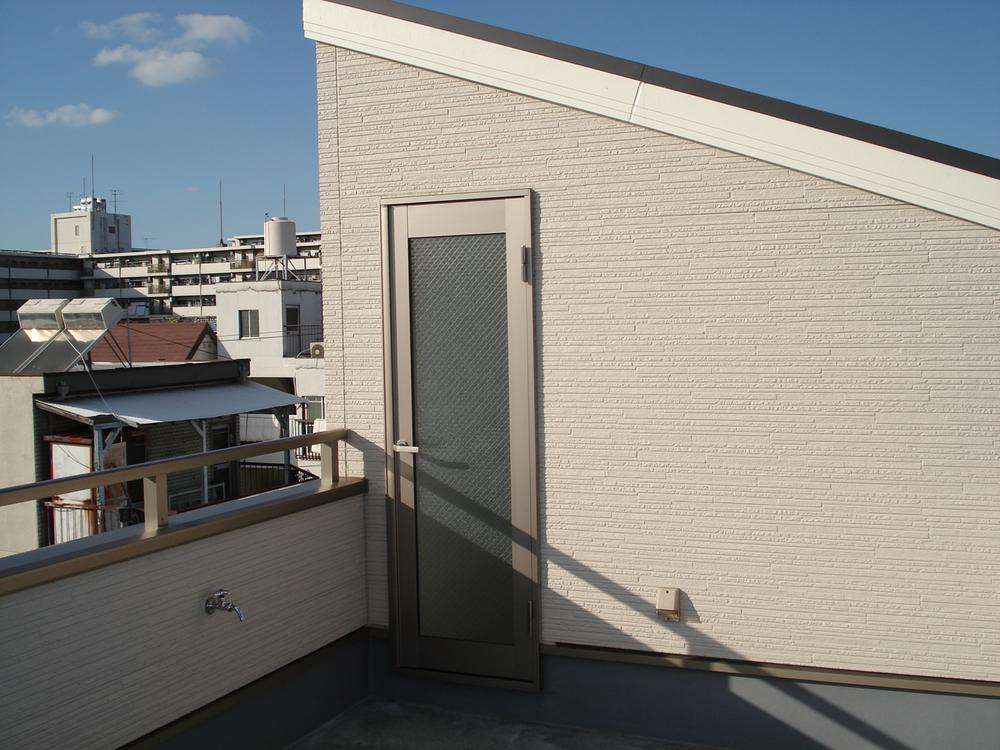 Balcony. The view from the roof balcony is the best.