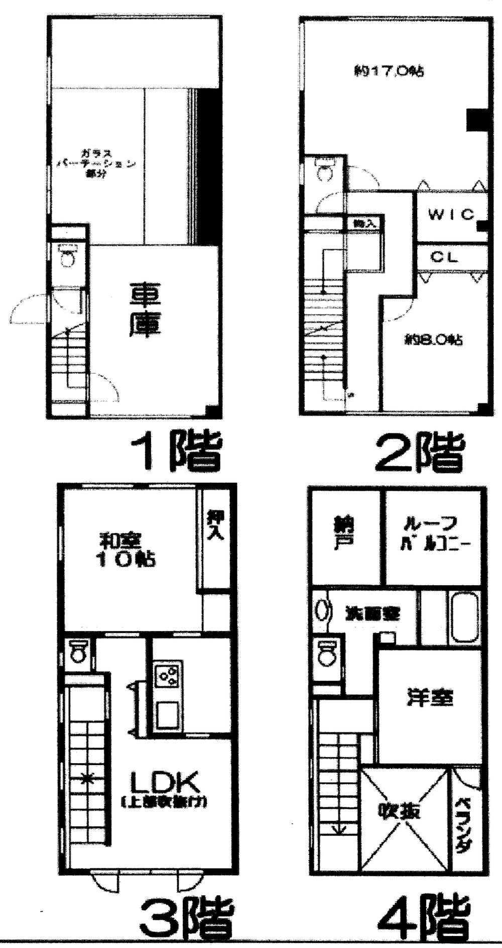Floor plan. 47,800,000 yen, 4LDK, Land area 76.36 sq m , Building area 200.93 sq m