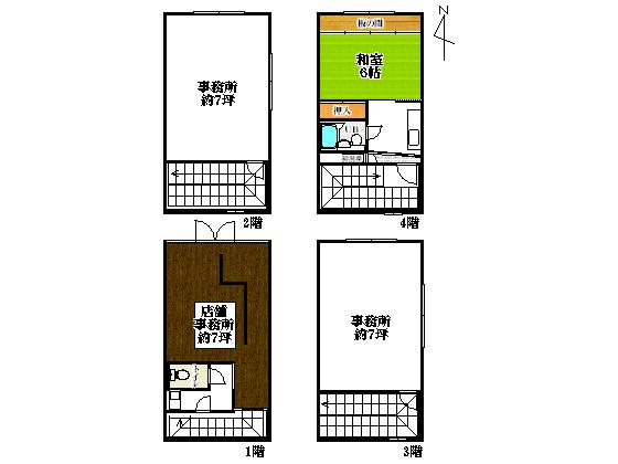 Floor plan. 33,800,000 yen, 4K, Land area 37.25 sq m , Building area 125.87 sq m