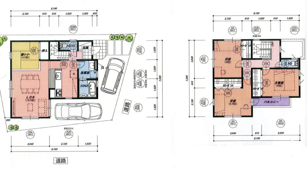 Compartment view + building plan example. Building plan example, Land price 23.2 million yen, Land area 102.3 sq m , Building price 15.8 million yen, Building area 97.7 sq m building plan example building price 15.8 million yen, Building area 96, 88 sq m Land price 23.2 million Land area 103, 30 sq m (30, 94 square meters) with Land and building a total of 38 million yen