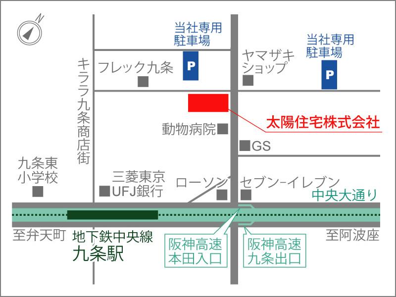Local guide map. Solar housing headquarters guide map