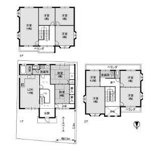 Floor plan. 49,800,000 yen, 10LDK, Land area 169.78 sq m , It is clear a floor plan of the building area 230.58 sq m 10LDK!