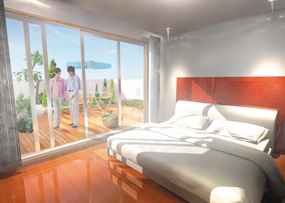 Building plan example (Perth ・ Introspection). Live comfortably the whole family, "Two-story plus one space" plan of achievement, Building Products. If used as a bedroom, Family each of privacy is maintained (building plan example)