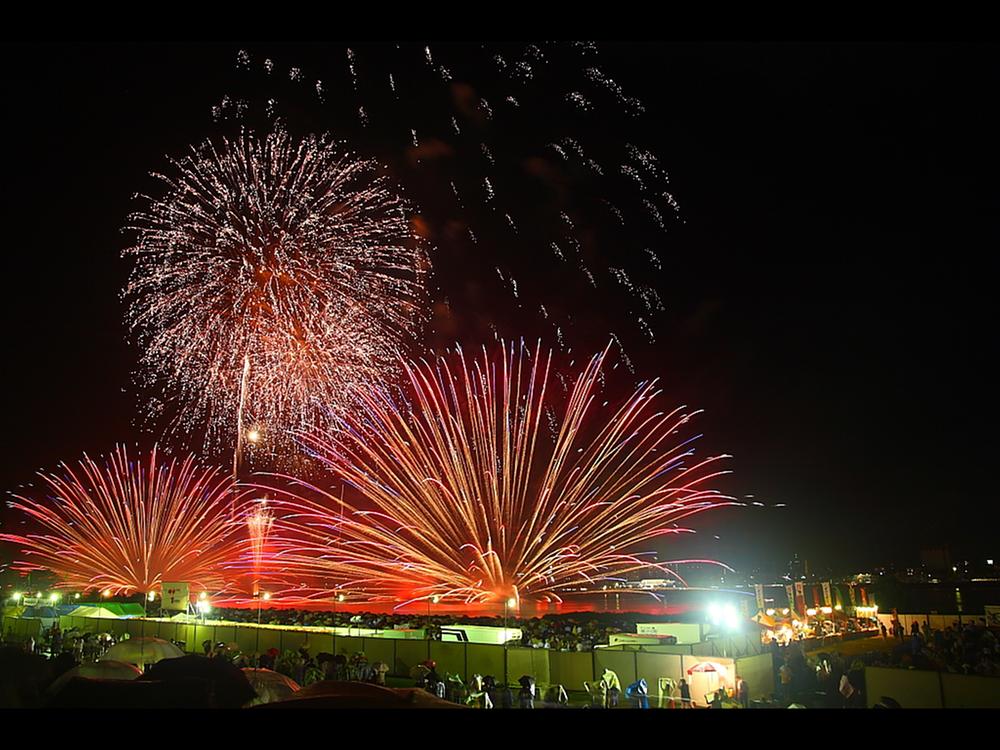 Other. Yodogawa fireworks Fireworks views from balcony!
