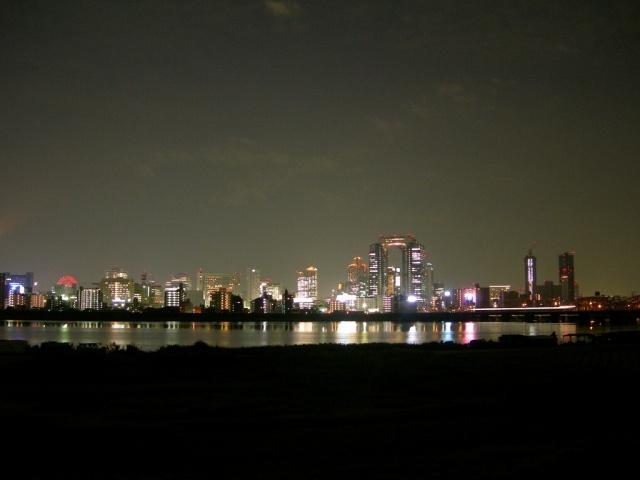 Other. Overlooking the Umeda from Yodogawa Night view is expired!