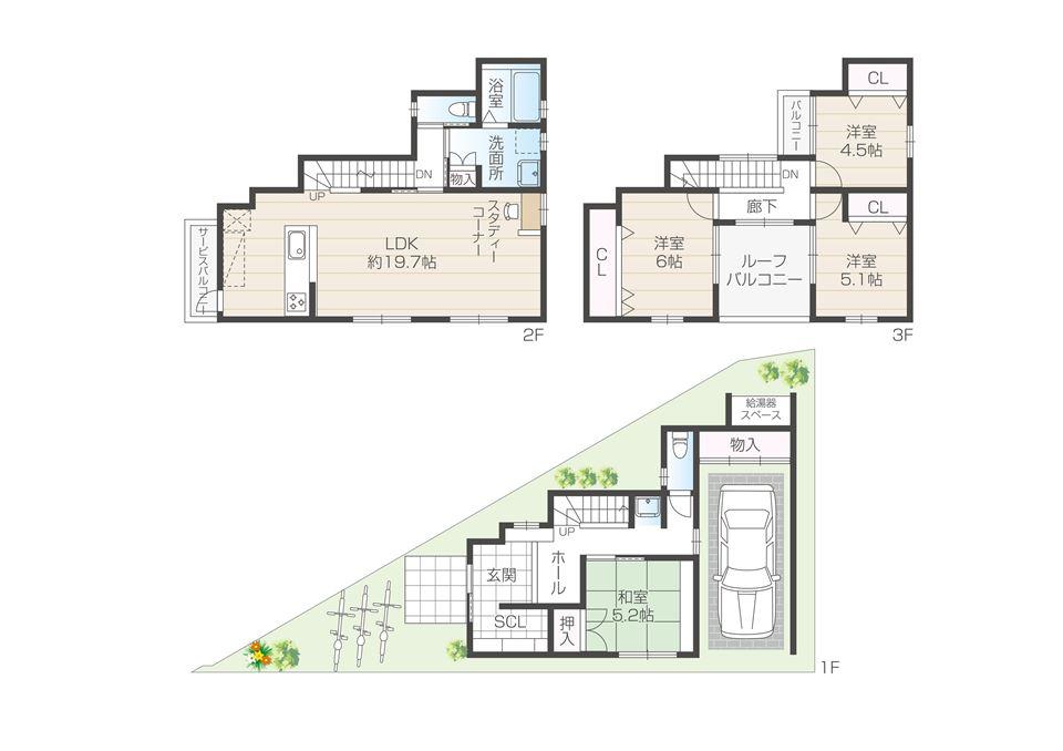 Building plan example (floor plan)
