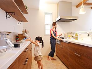 Place that can also help together, Relaxed some kitchen (model house)