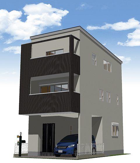 Building plan example (Perth ・ appearance). Building plan example (A No. land) Building price 14.7 million yen, Building area 96.79 sq m