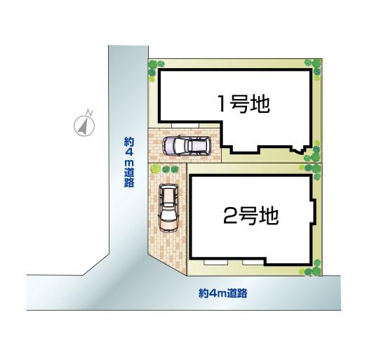 The entire compartment Figure. All two-compartment! Corner lot!
