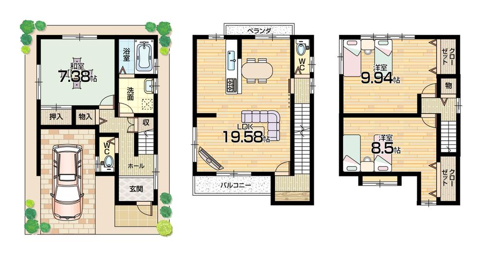 Floor plan. (No. 11 locations), Price 23.8 million yen, 3LDK, Land area 65.01 sq m , Building area 112.32 sq m