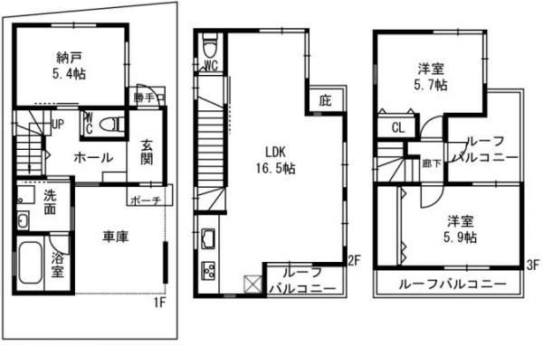 Floor plan. 29,800,000 yen, 2LDK+S, Land area 53.09 sq m , Building area 81.66 sq m