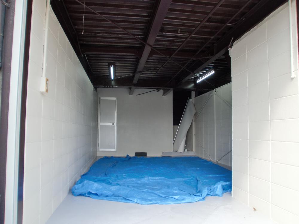 Parking lot. Also safe, built-in garage of a rainy day