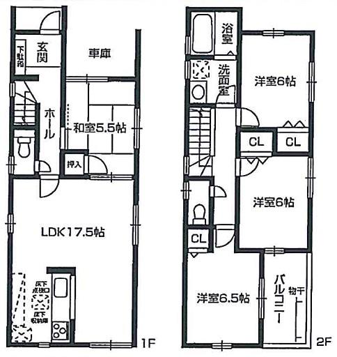 Floor plan. (No. 2 locations), Price 28.8 million yen, 4LDK, Land area 93.43 sq m , Building area 100.44 sq m