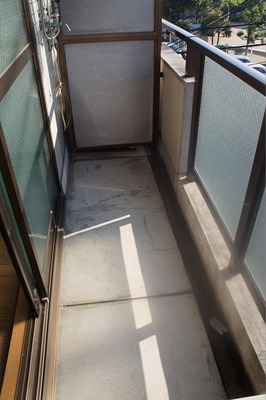 Balcony. Bright sunshine balcony