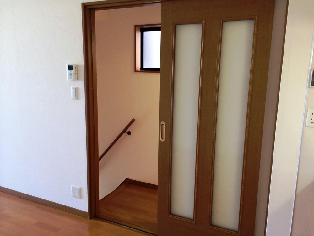 Other introspection. Stairs and clean, with a door.