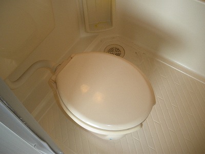 Toilet. Toilet (bus toilet same room)