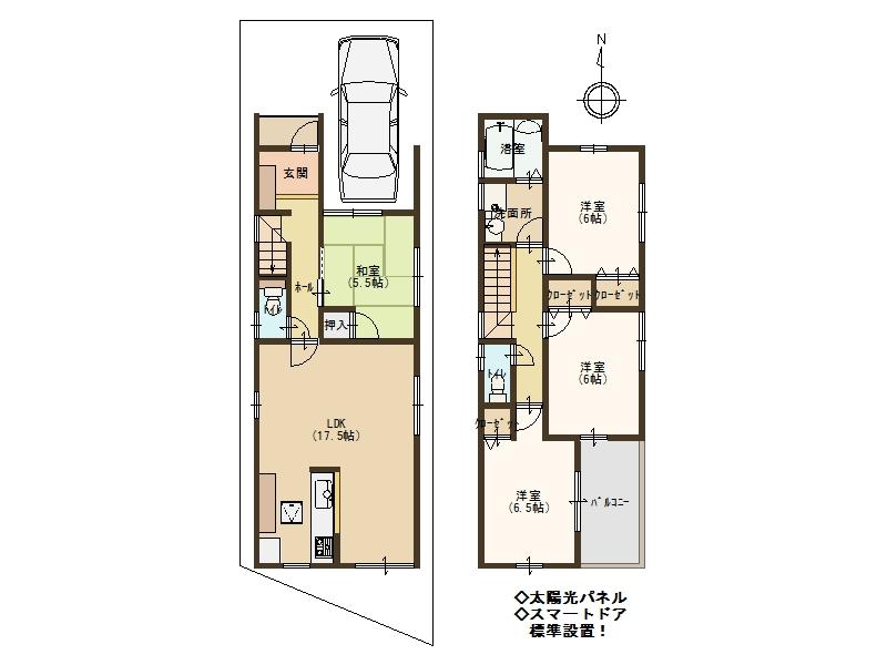 Floor plan. (No. 2 locations), Price 28.8 million yen, 4LDK, Land area 93.43 sq m , Building area 100.44 sq m