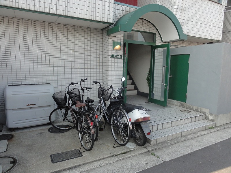 Parking lot. Bicycle-parking space