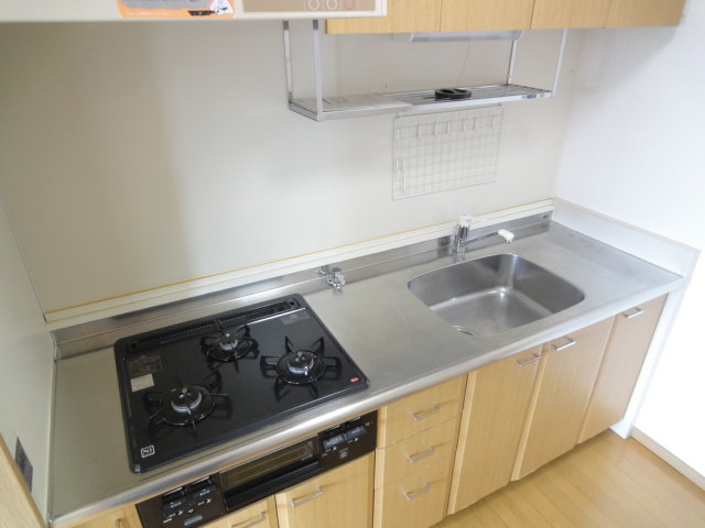 Kitchen. 3-neck gas stove and grill with