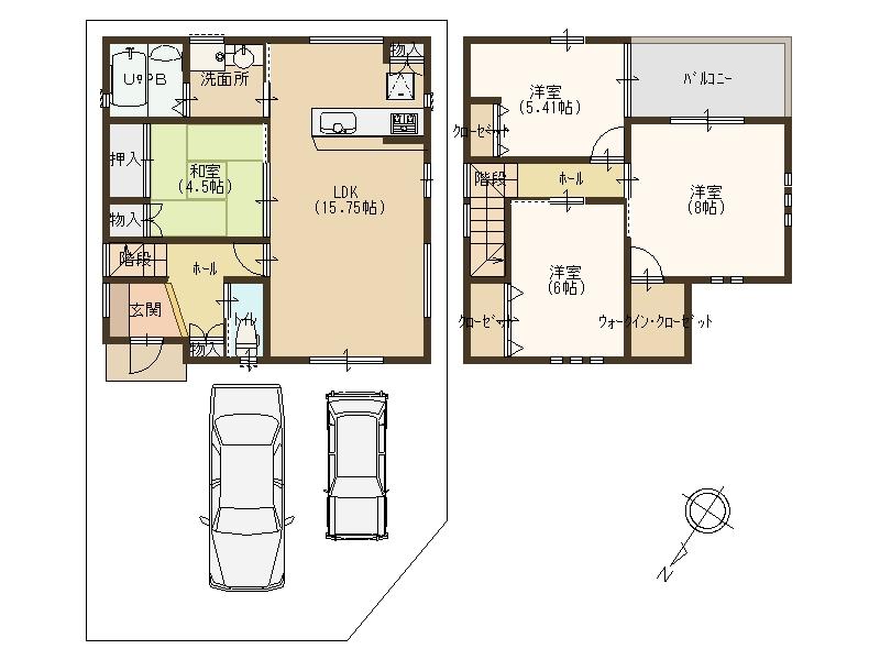 Building plan example (floor plan). There is a nursery situated at 160m walk 2 minutes until the Sunny nursery!
