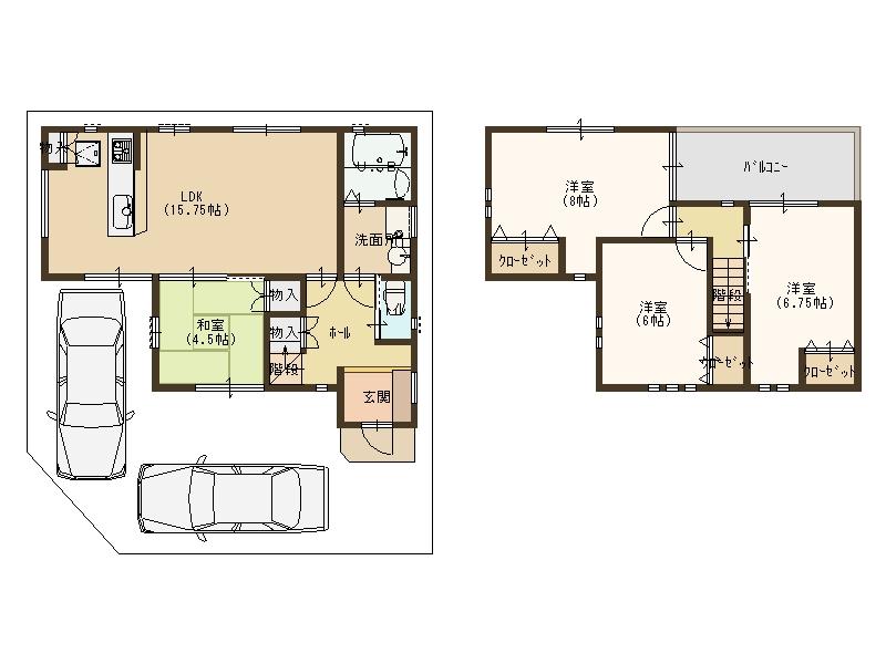 Building plan example (floor plan). There is a nursery situated at 160m walk 2 minutes until the Sunny nursery!