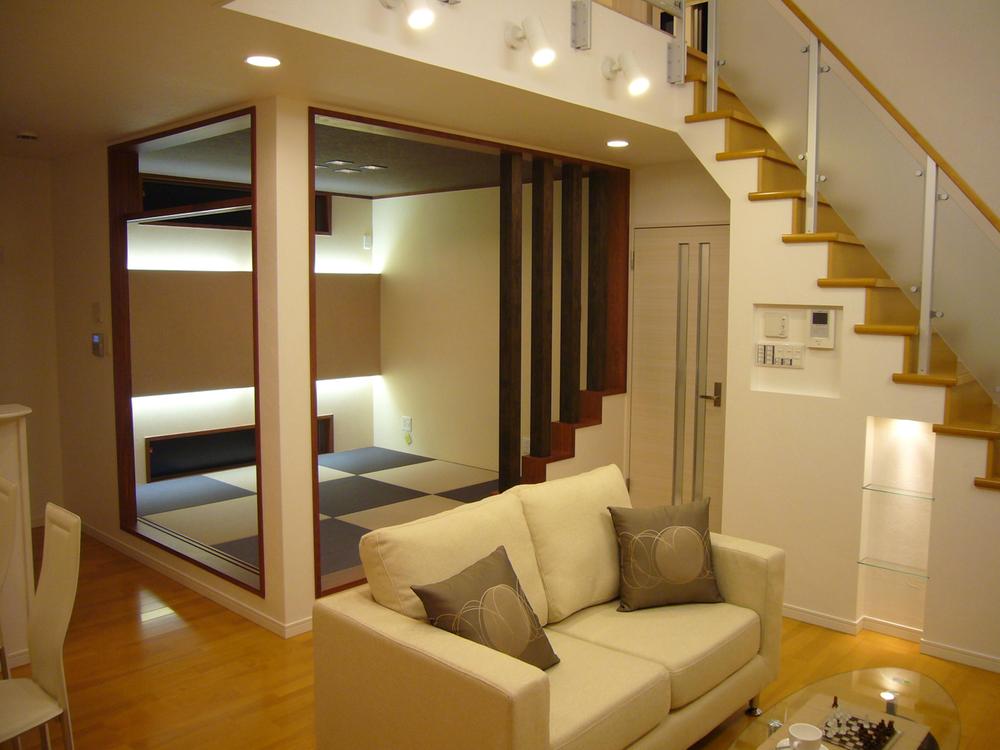 Building plan example (introspection photo). With the flooring of the bright room is felt widely (The photo shows including options construction)