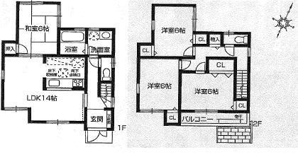 Floor plan. Price 28.8 million yen, 4LDK, Land area 120.36 sq m , Building area 92.34 sq m