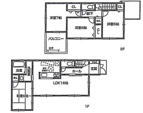 Floor plan. (No. 2 locations), Price 20.8 million yen, 4LDK, Land area 104.67 sq m , Building area 93.96 sq m