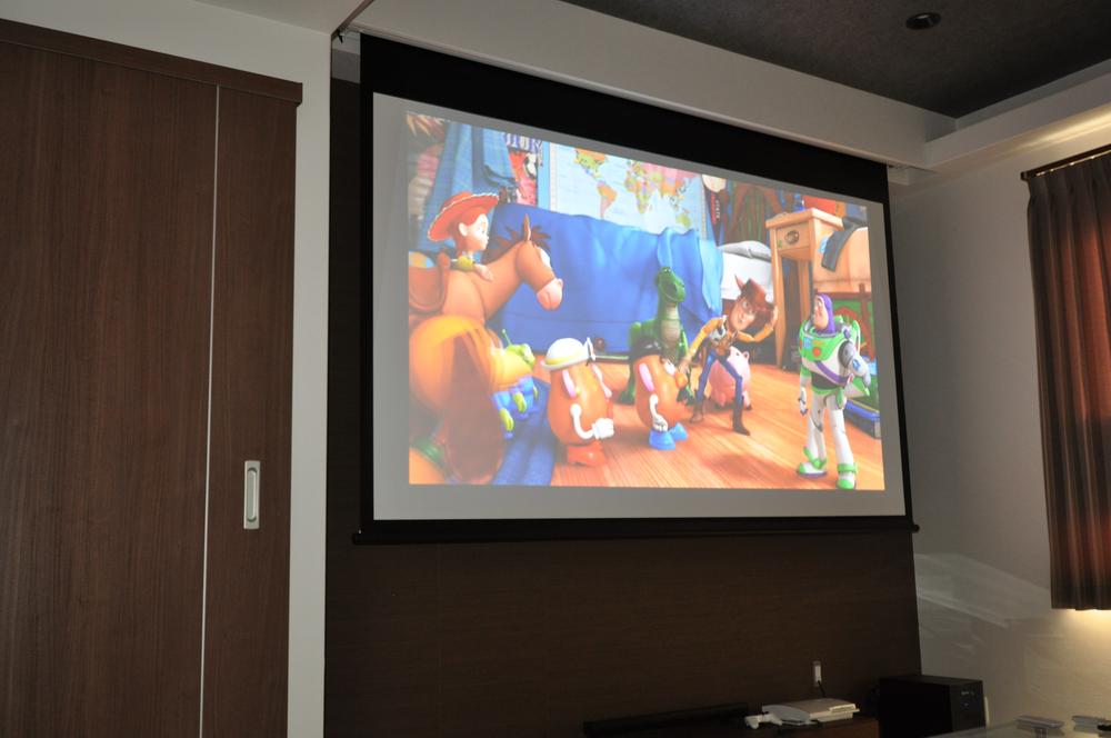 Living. 120 home theater installation of the inch