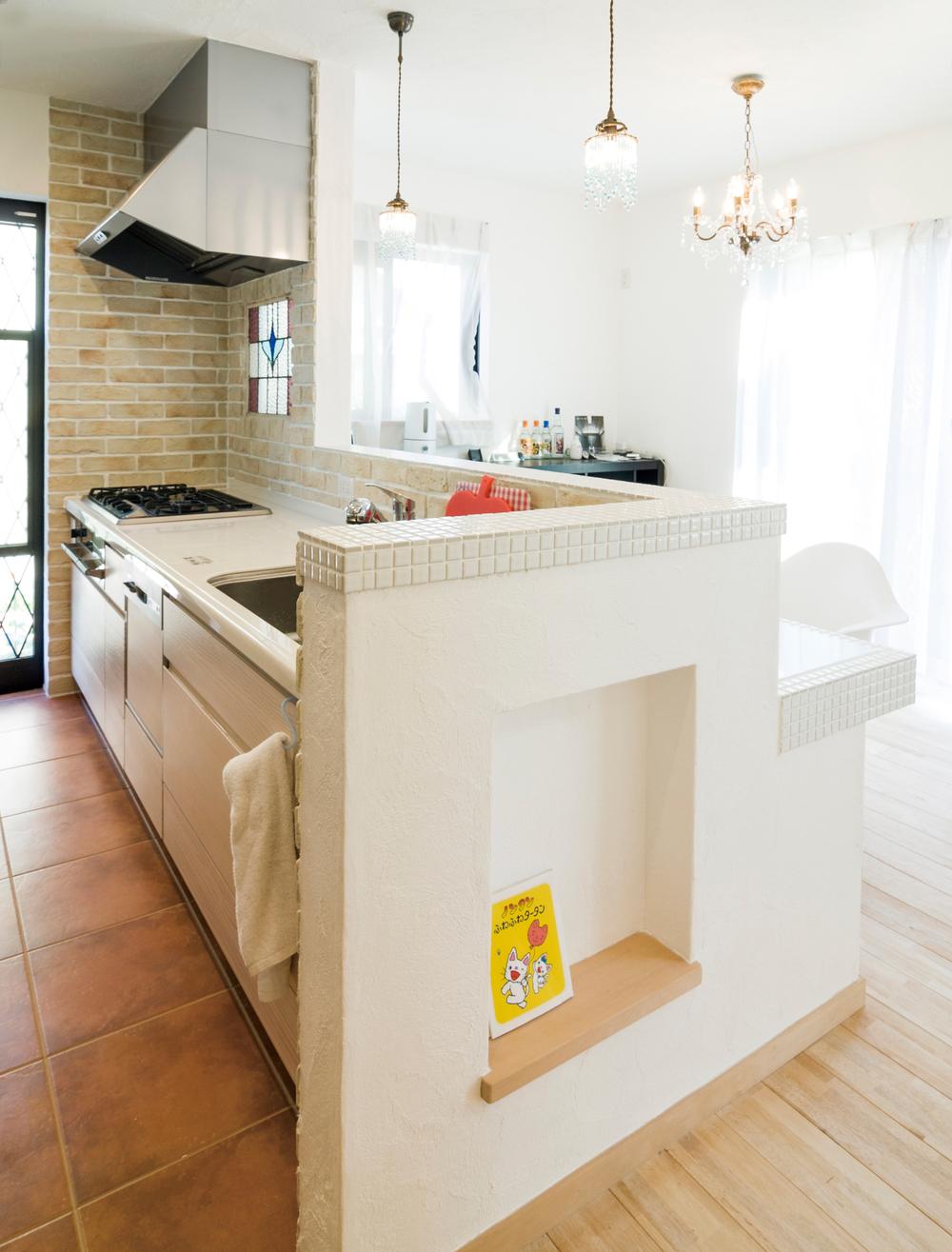 Same specifications photo (kitchen). Using the mosaic tiles (complete image) Kitchen, The interior point of.