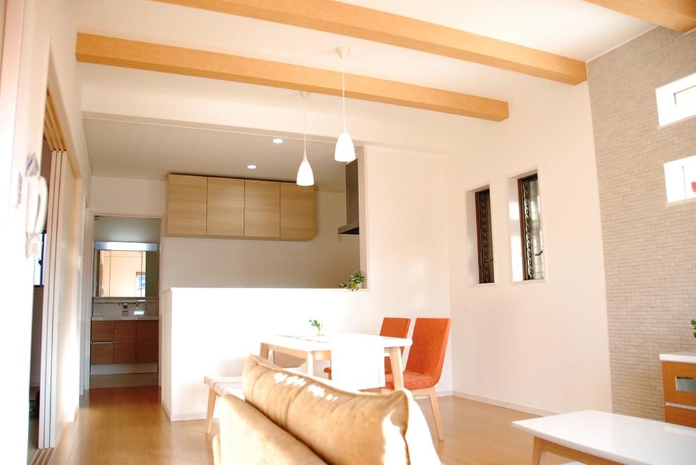 Model house photo. Model house No. 1 area (LDK)