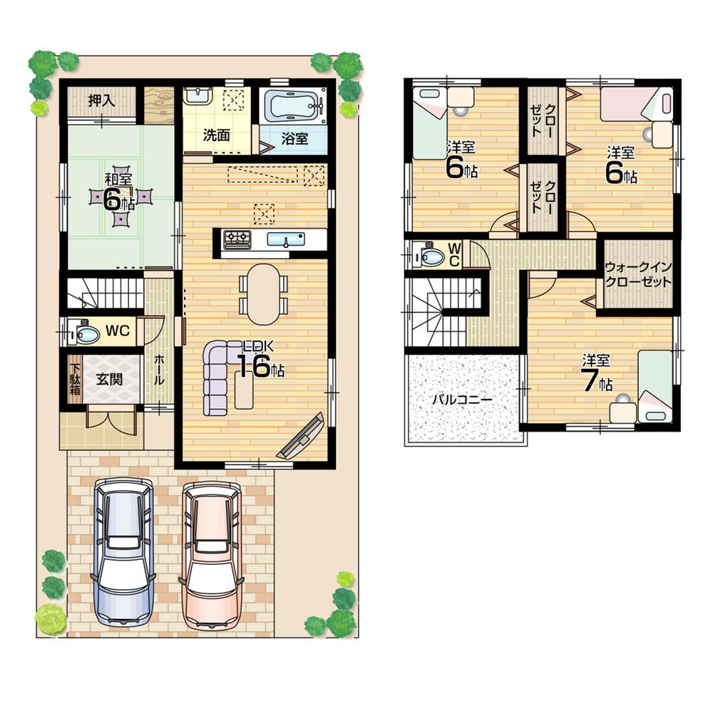 Floor plan. (No. 2 locations), Price 18,800,000 yen, 4LDK+S, Land area 115.55 sq m , Building area 99.22 sq m