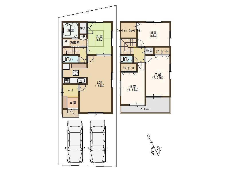 Floor plan. Price 18,800,000 yen, 4LDK, Land area 119.65 sq m , Building area 99.82 sq m