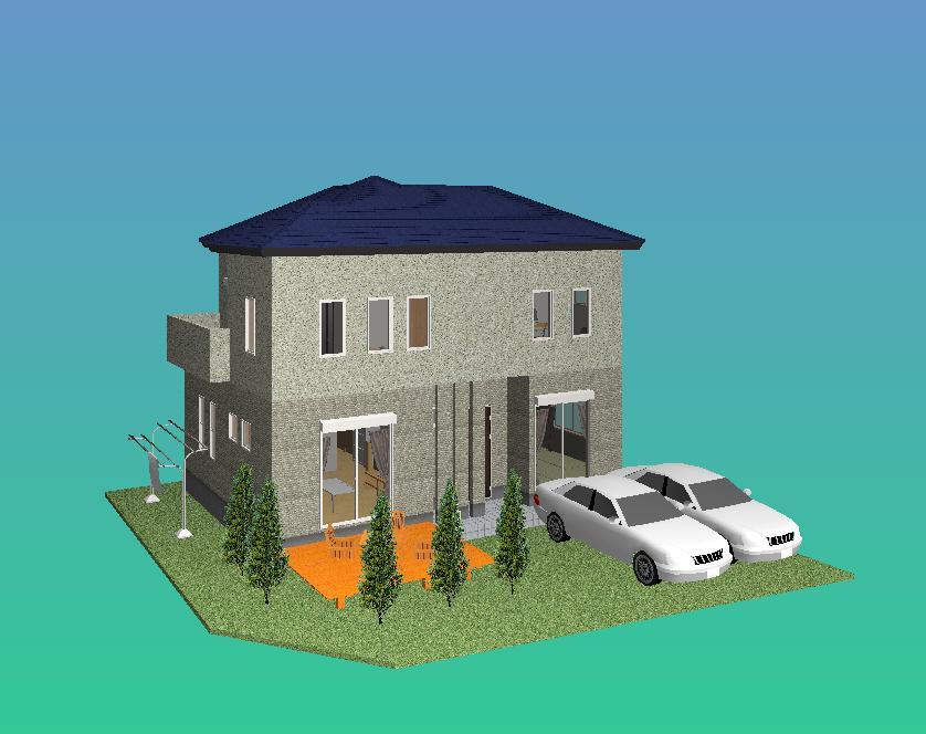 Building plan example (Perth ・ Introspection).  ☆ Building appearance ☆