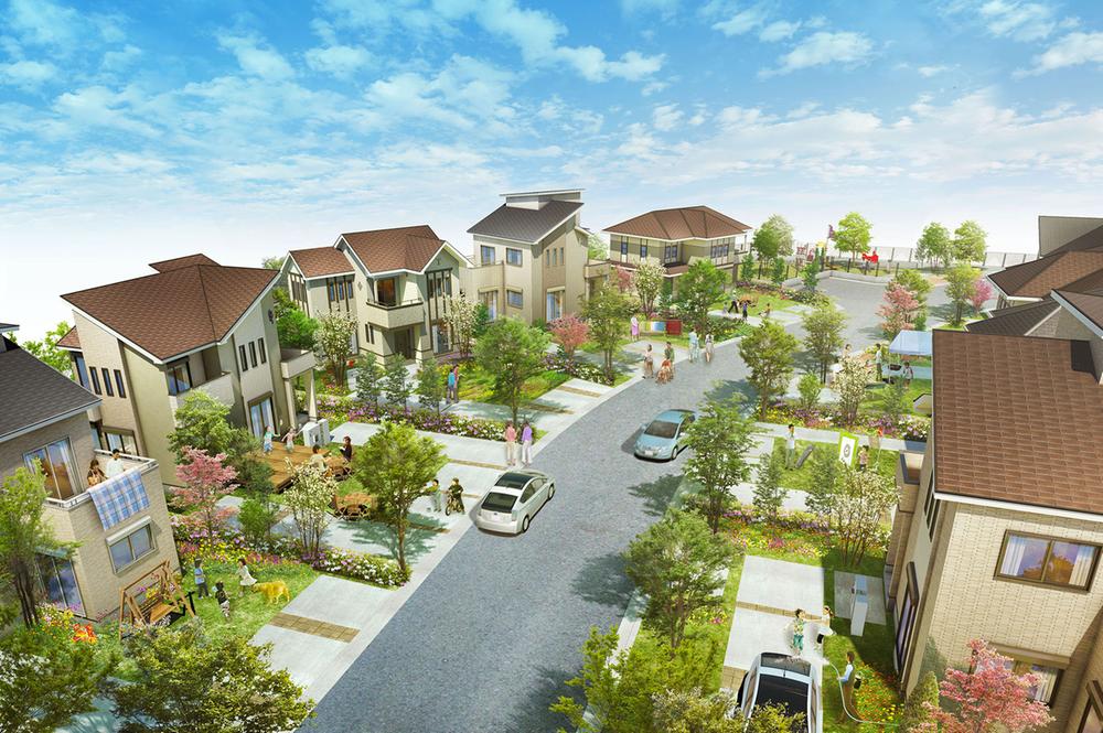 ☆ Hello Town Mihara cityscape image ☆ Total 34 new construction Ichinohe Ken Street District of compartment. We are planning to be able to live with a room. ※ Building shape ・ Outside 構等 is different from the actual per image. (Including OP). ☆ Hello Town Mihara cityscape image ☆