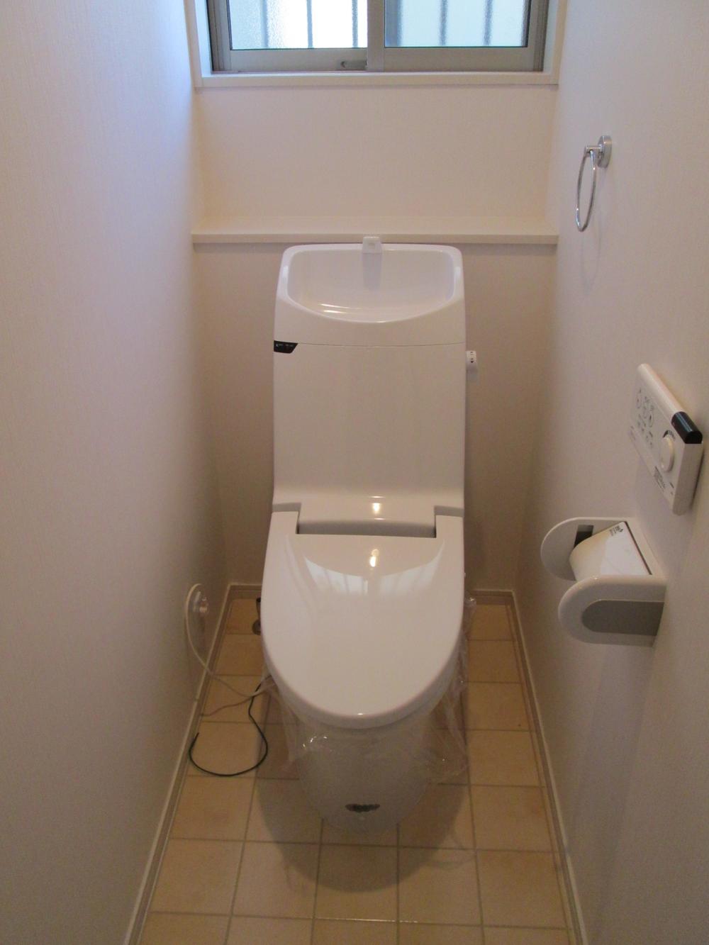 Toilet. Bright restroom plugging of the day. 