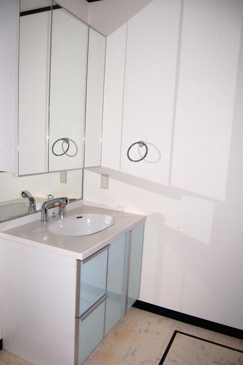 Wash basin, toilet. Sanitary space