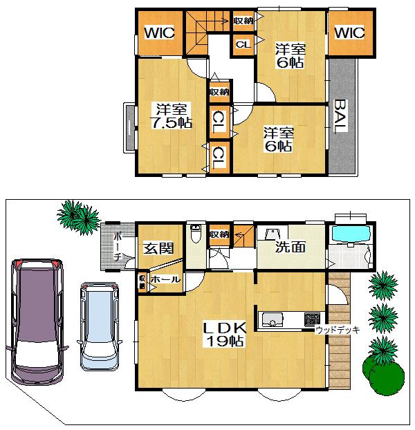 Floor plan. 31,800,000 yen, 3LDK, Land area 118.66 sq m , Building area 99.36 sq m