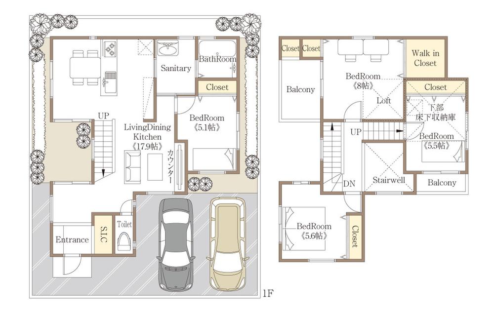 Floor plan. Price 29,800,000 yen, 4LDK+S, Land area 145.7 sq m , Building area 106.41 sq m