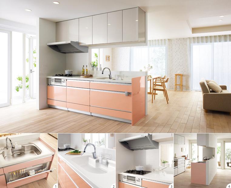 Other Equipment. The kitchen is San'webu system Kitchen "Amy". Dated dish dry cleaning machine, Clever kitchen will support the housework of wife. Color You can also choose from 37 colors. (Standard specification)