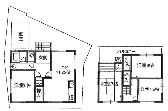 Floor plan. 9.8 million yen, 4LDK, Land area 83.85 sq m , It is a building area of 78.21 sq m comfortable spacious 4LDK